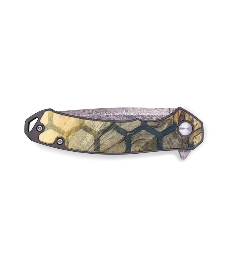 EDC Wood+Resin Pocket Knife - Paulina (Pattern, 719331)