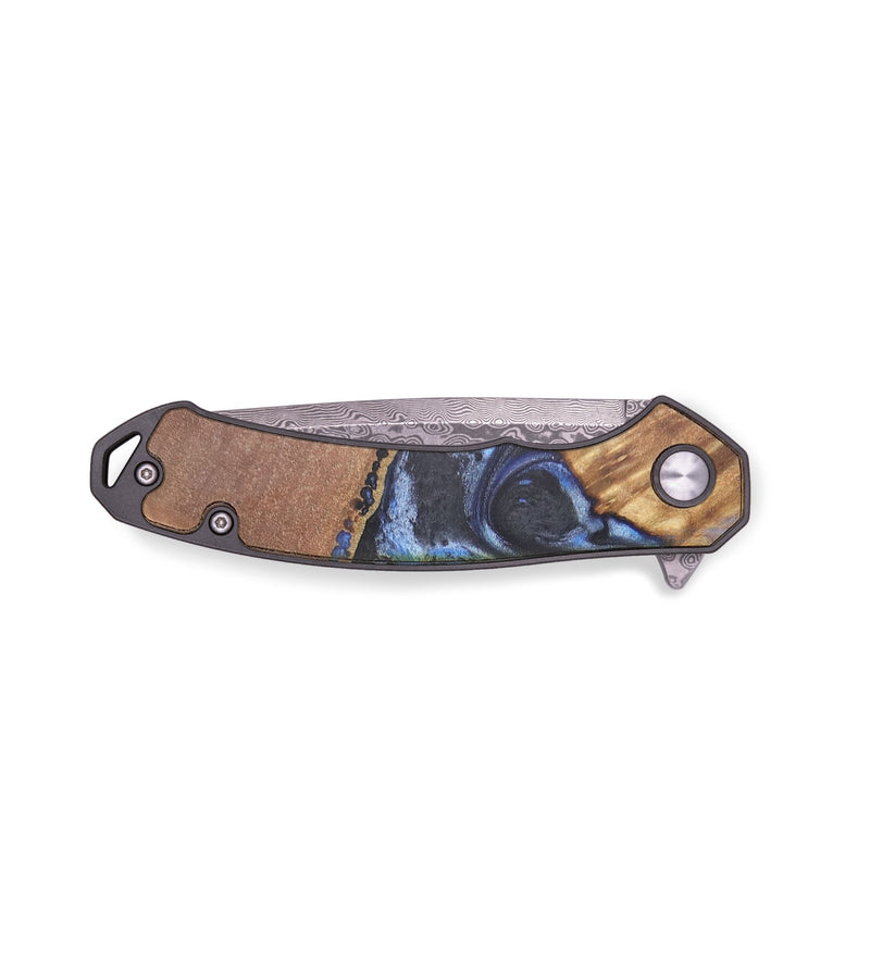 EDC Wood+Resin Pocket Knife - Sloane (Blue, 719340)