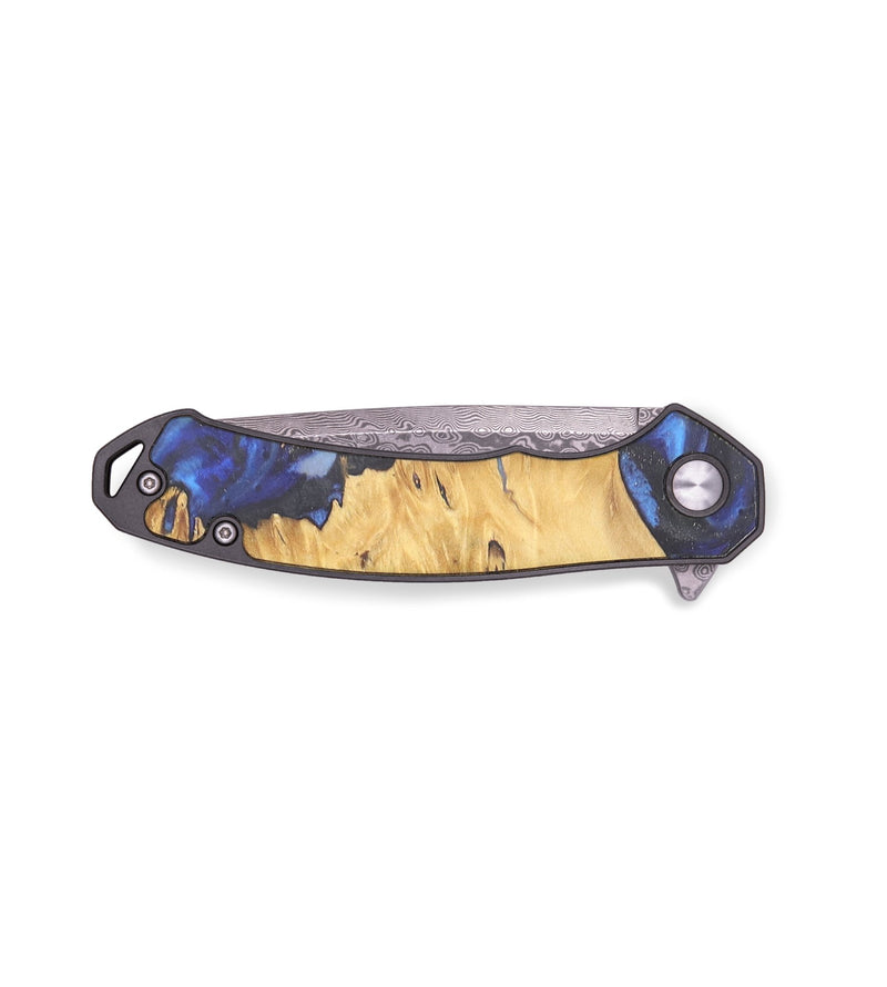 EDC Wood+Resin Pocket Knife - Emmett (Blue, 719387)