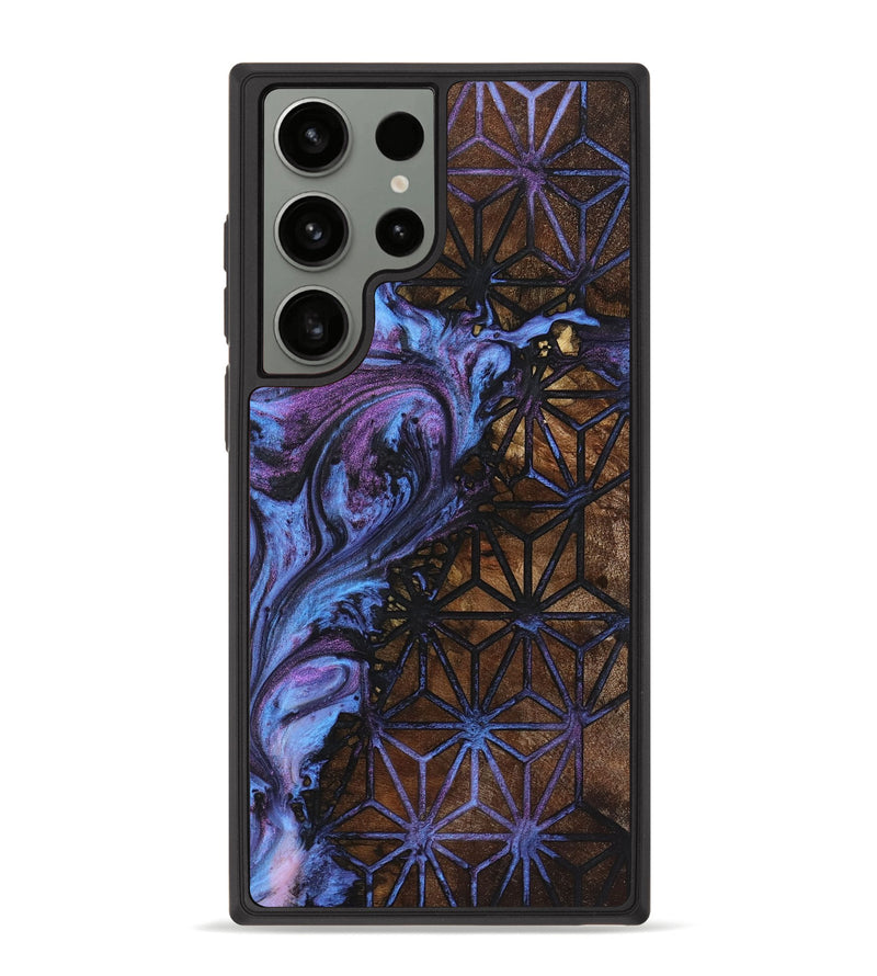 Galaxy S23 Ultra Wood+Resin Phone Case - Madeline (Pattern, 719549)