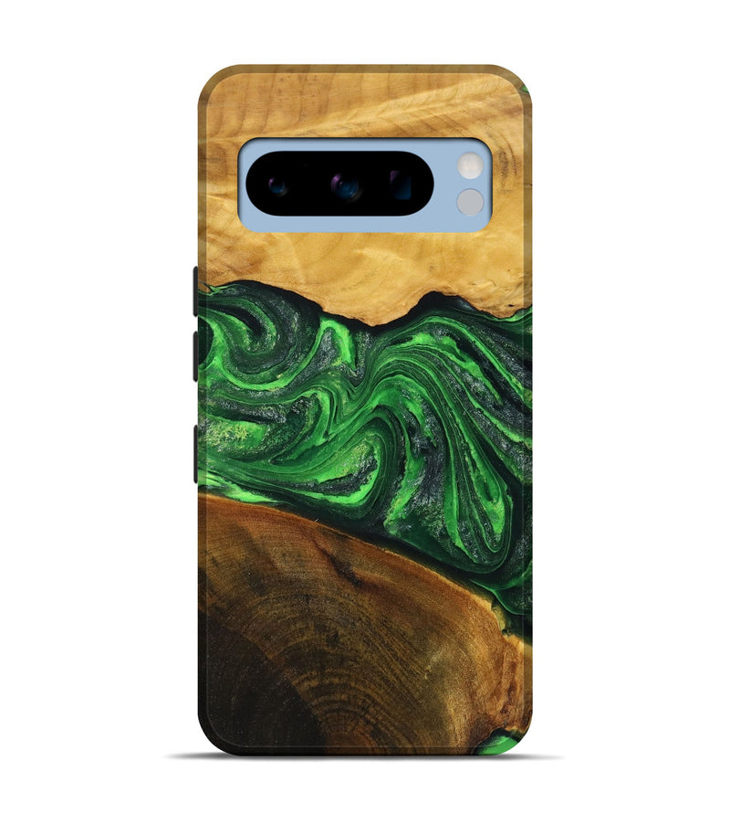 Pixel 8 Pro Wood+Resin Live Edge Phone Case - Bryce (Green, 719603)