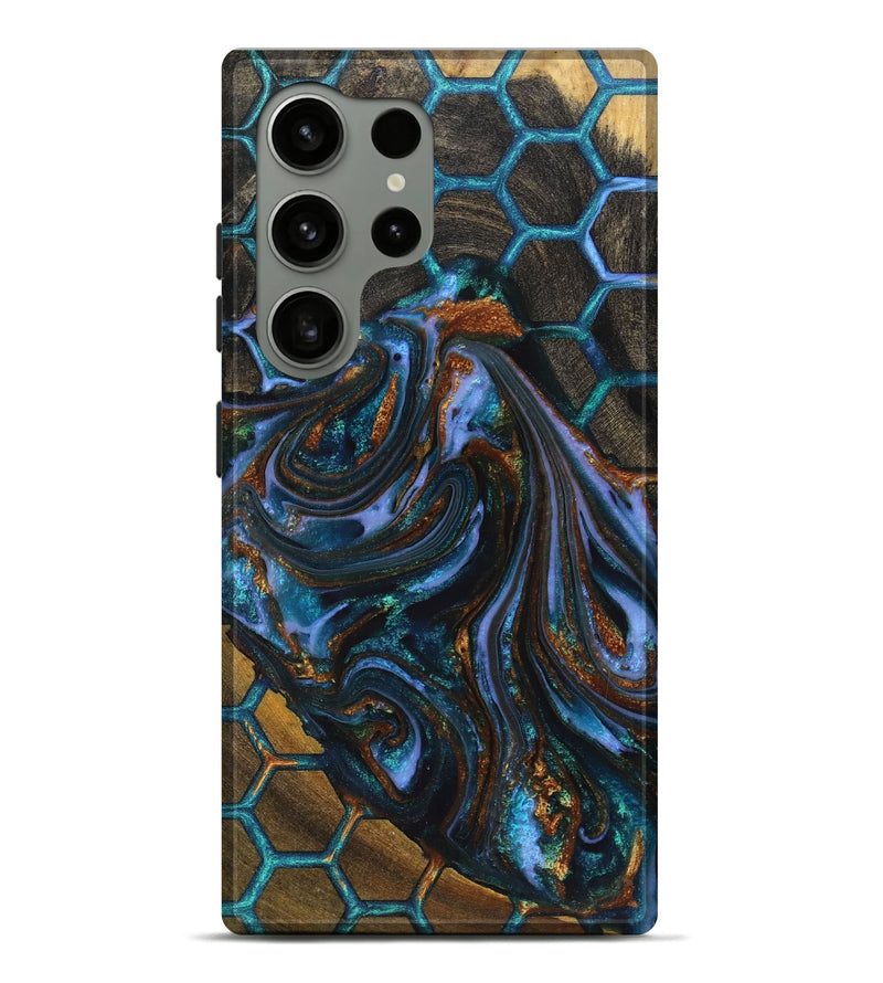 Galaxy S24 Ultra Wood+Resin Live Edge Phone Case - Trent (Pattern, 719607)