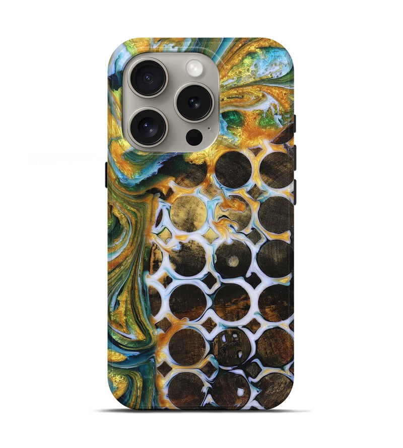 iPhone 16 Pro Wood+Resin Live Edge Phone Case - Orion (Pattern, 719608)