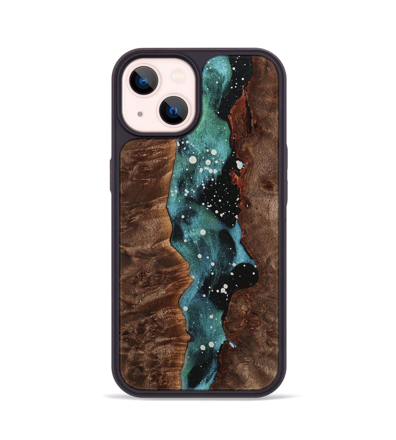 iPhone 14 Wood+Resin Phone Case - Reid (Cosmos, 719648)