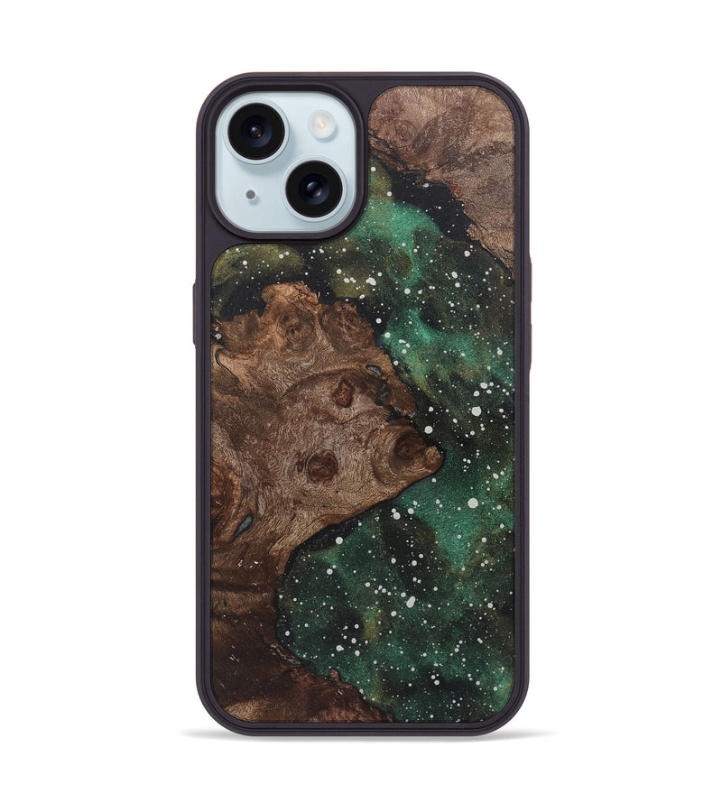 iPhone 15 Wood+Resin Phone Case - Marisol (Cosmos, 719652)