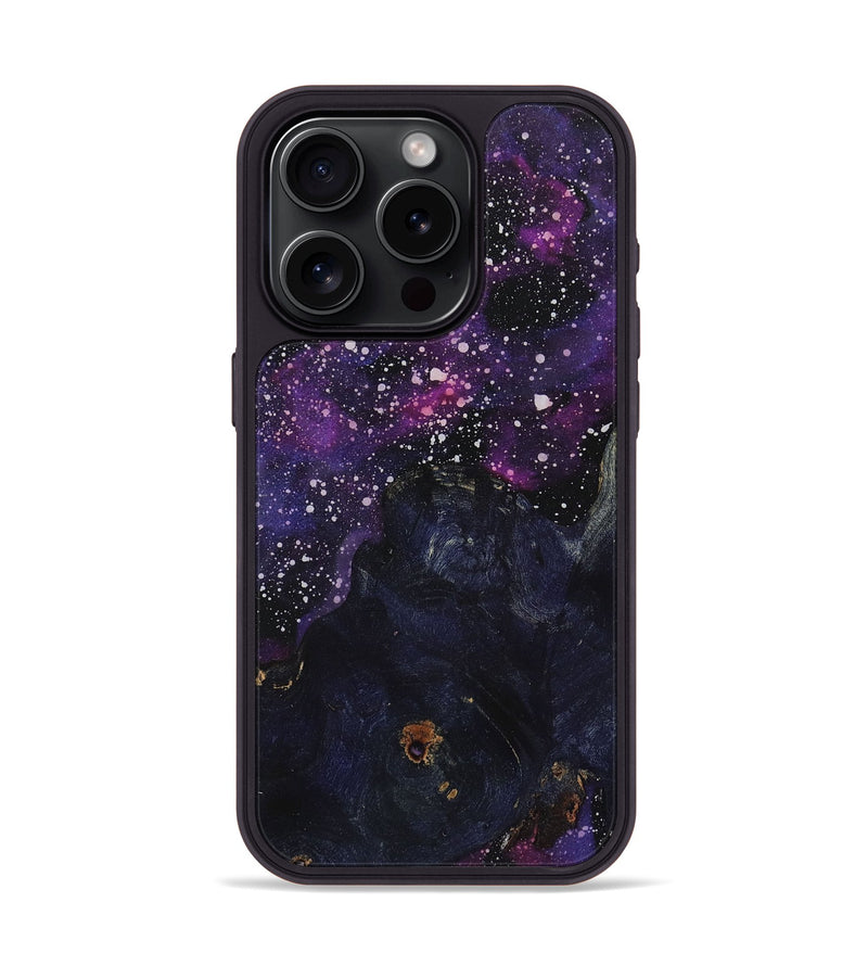 iPhone 15 Pro Wood+Resin Phone Case - Mack (Cosmos, 719660)