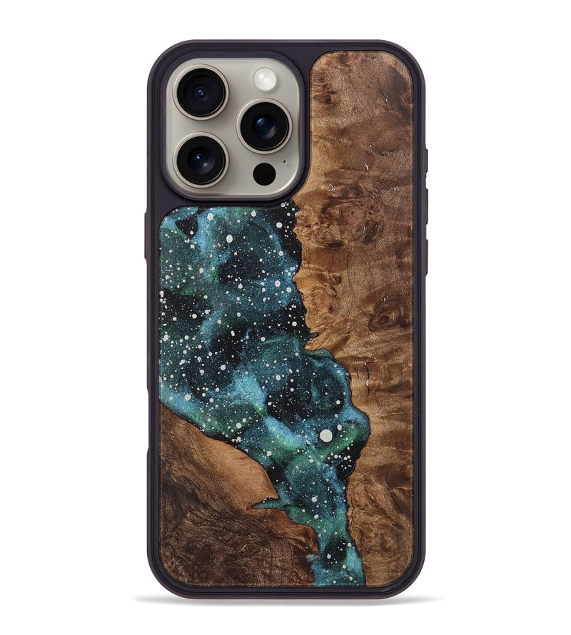 iPhone 16 Pro Max Wood+Resin Phone Case - Ezequiel (Cosmos, 719662)