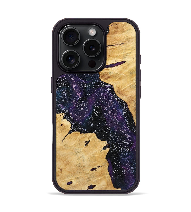 iPhone 16 Pro Wood+Resin Phone Case - Sandy (Cosmos, 719668)