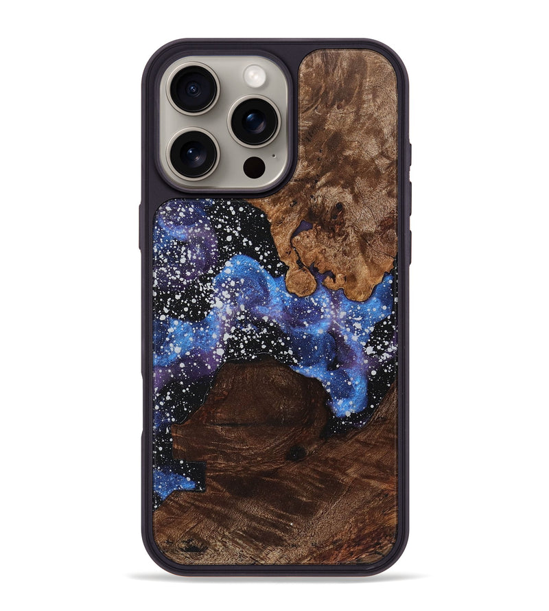 iPhone 16 Pro Max Wood+Resin Phone Case - Carlos (Cosmos, 719670)