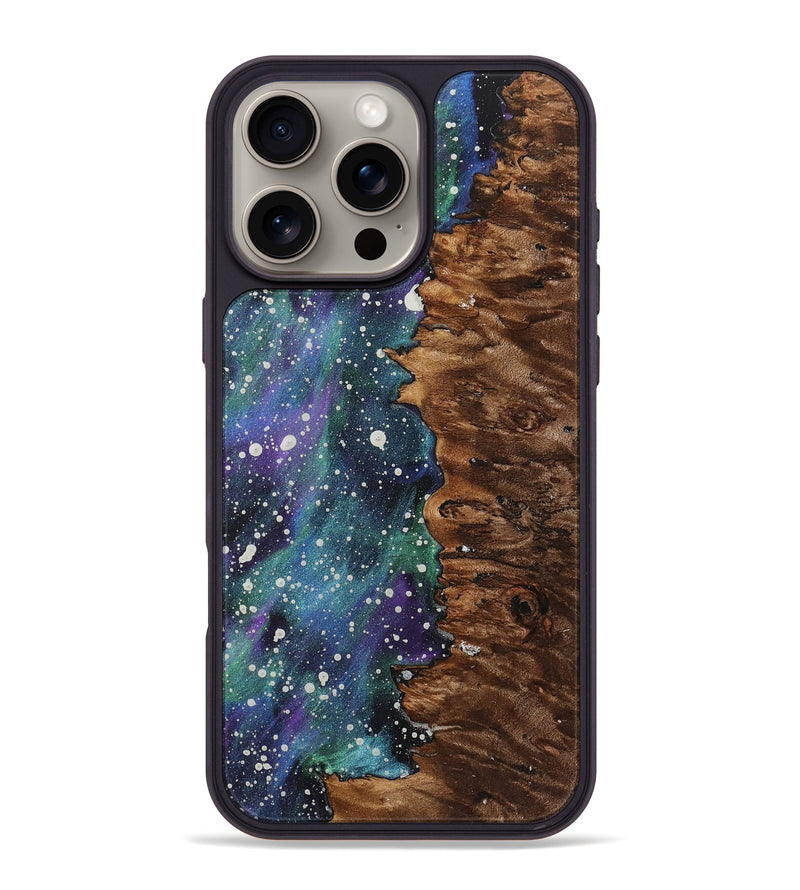 iPhone 16 Pro Max Wood+Resin Phone Case - Kaylin (Cosmos, 719672)