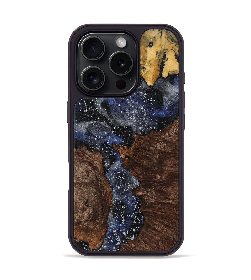 iPhone 16 Pro Wood+Resin Phone Case - Karter (Cosmos, 719683)