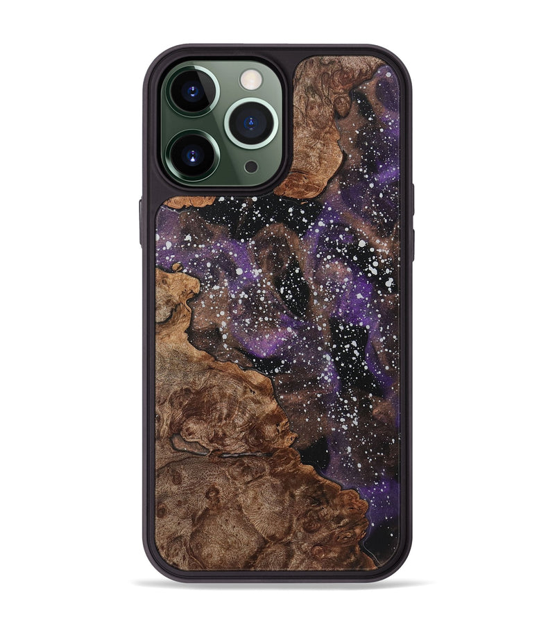 iPhone 13 Pro Max Wood+Resin Phone Case - Evelyn (Cosmos, 719686)