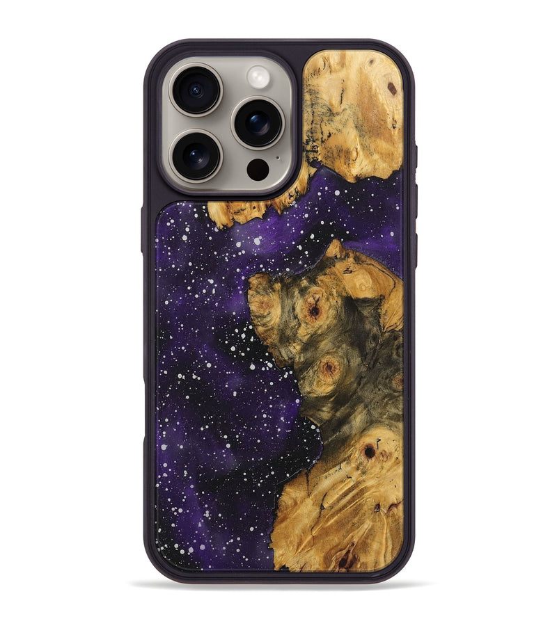 iPhone 16 Pro Max Wood+Resin Phone Case - Valeria (Cosmos, 719687)