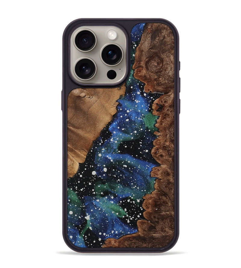 iPhone 15 Pro Max Wood+Resin Phone Case - Rita (Cosmos, 719692)