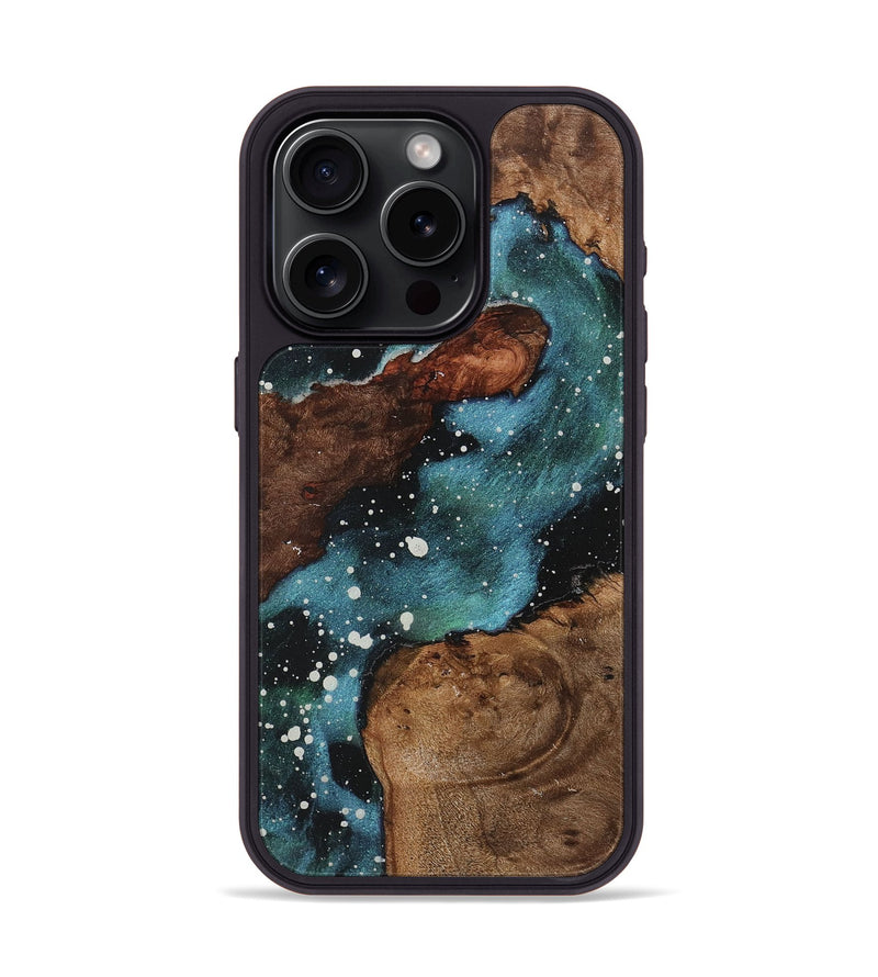iPhone 15 Pro Wood+Resin Phone Case - Miley (Cosmos, 719694)