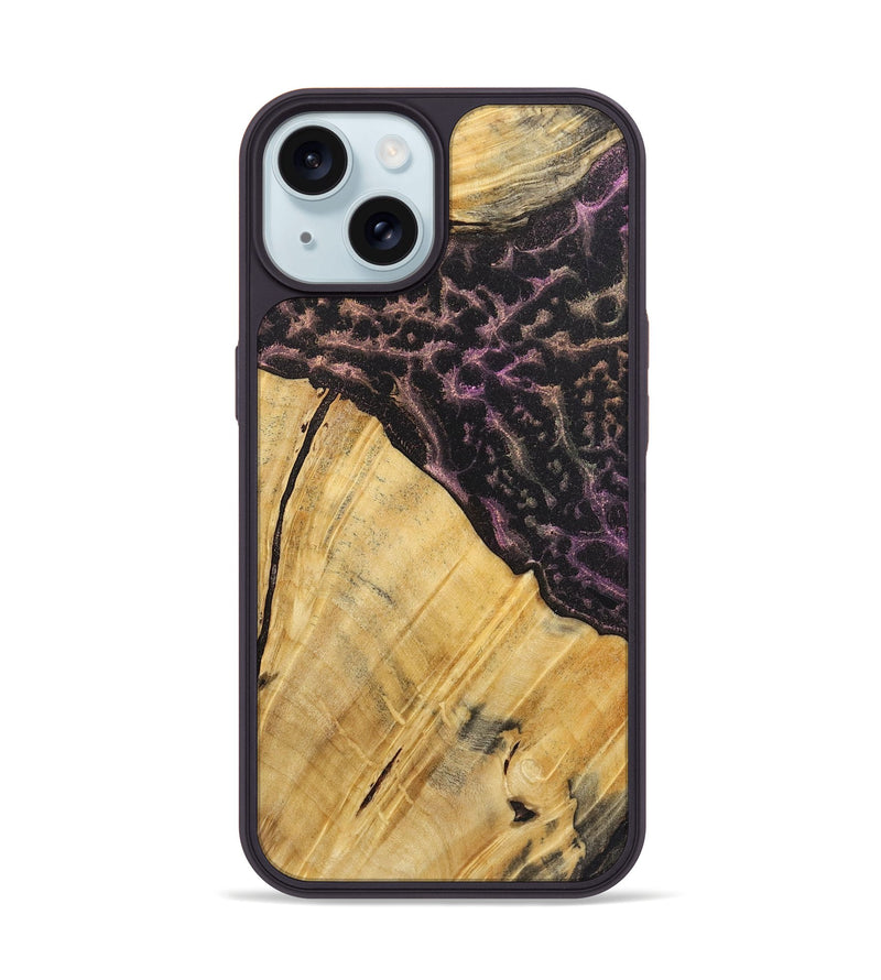 iPhone 15 Wood+Resin Phone Case - Luciana (Static, 719776)