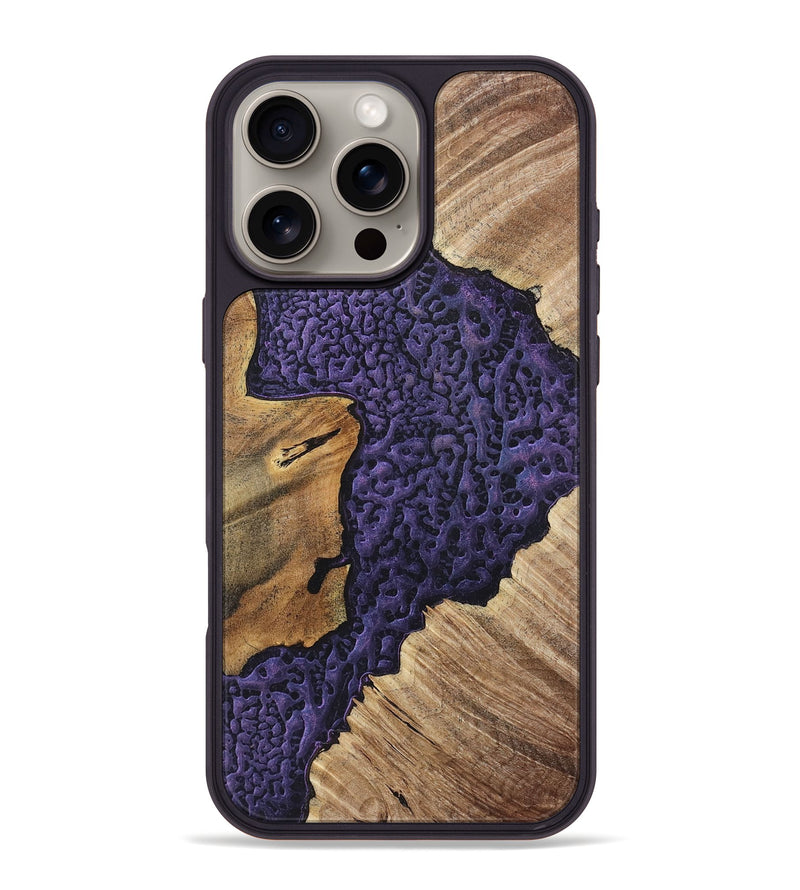 iPhone 16 Pro Max Wood+Resin Phone Case - Destinee (Static, 719777)