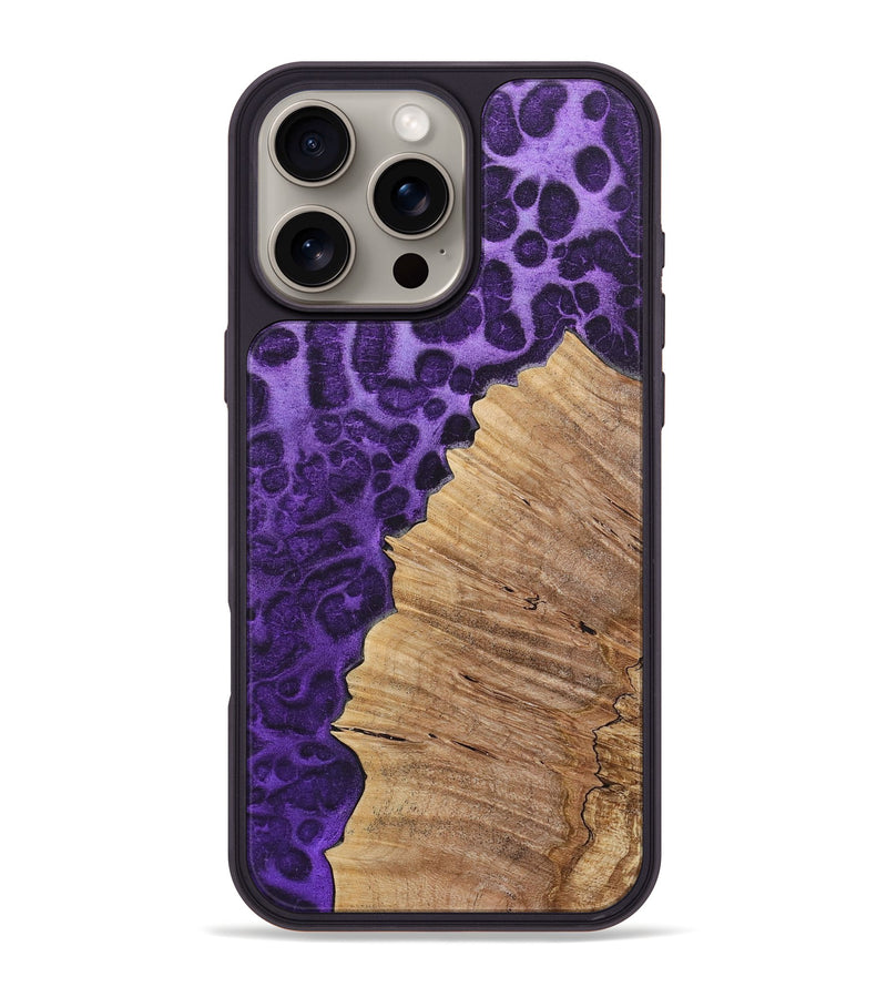 iPhone 16 Pro Max Wood+Resin Phone Case - Glenn (Static, 719783)