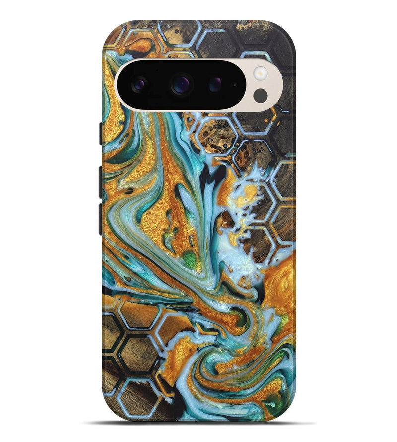 Pixel 9 Pro XL Wood+Resin Live Edge Phone Case - Lane (Pattern, 719851)