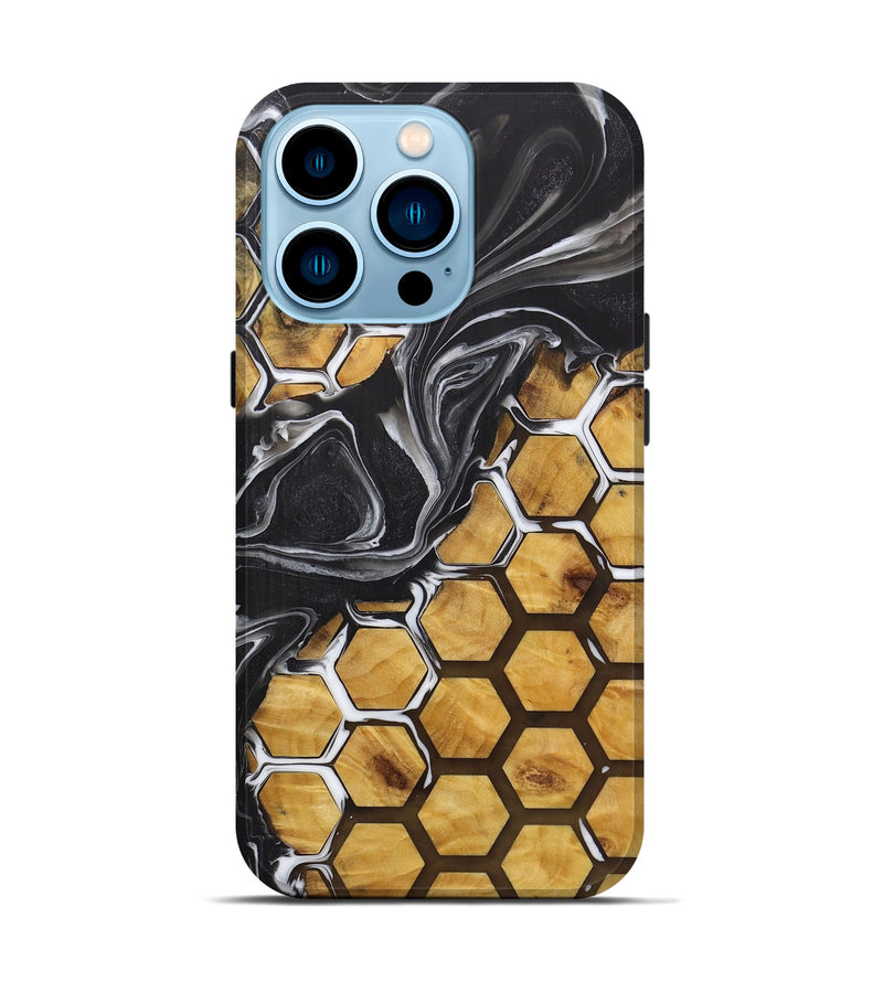 iPhone 14 Pro Wood+Resin Live Edge Phone Case - Wesley (Pattern, 719855)