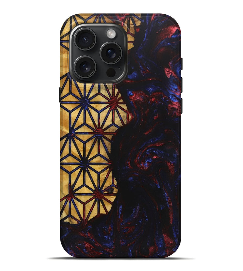 iPhone 16 Pro Max Wood+Resin Live Edge Phone Case - Sandy (Pattern, 719857)