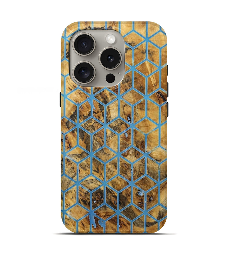 iPhone 16 Pro Wood+Resin Live Edge Phone Case - Micah (Pattern, 719861)