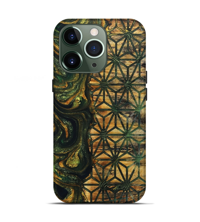iPhone 13 Pro Wood+Resin Live Edge Phone Case - Miracle (Pattern, 719864)