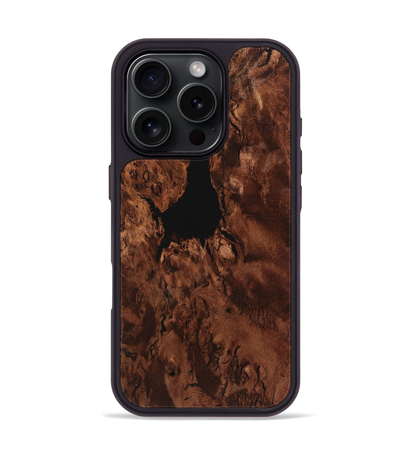 iPhone 16 Pro Wood+Resin Phone Case - Bart (Wood Burl, 719961)