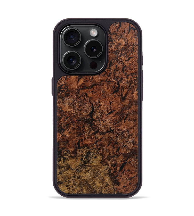 iPhone 16 Pro Wood+Resin Phone Case - Devante (Wood Burl, 719964)