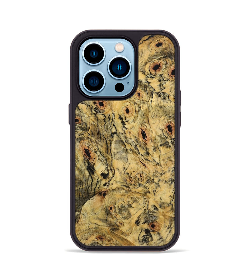 iPhone 14 Pro Wood+Resin Phone Case - Shelby (Wood Burl, 719965)