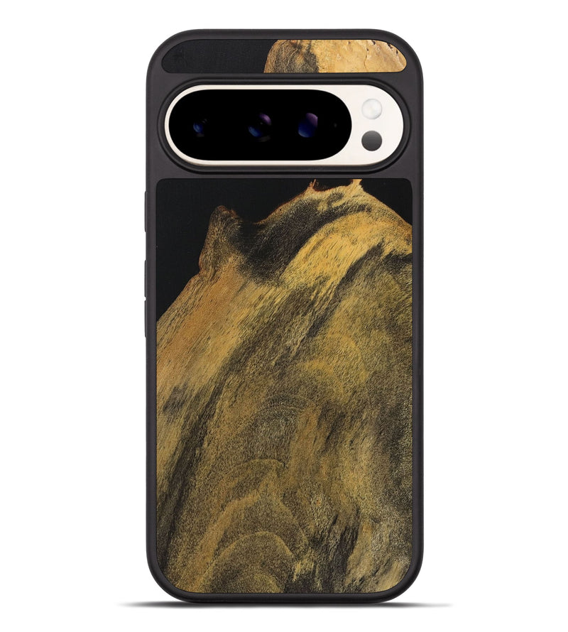 Pixel 9 Pro XL Wood+Resin Phone Case - Shayla (Pure Black, 720000)