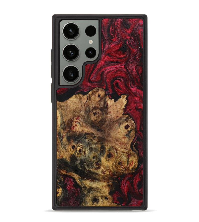 Galaxy S23 Ultra Wood+Resin Phone Case - Charlee (Red, 720175)