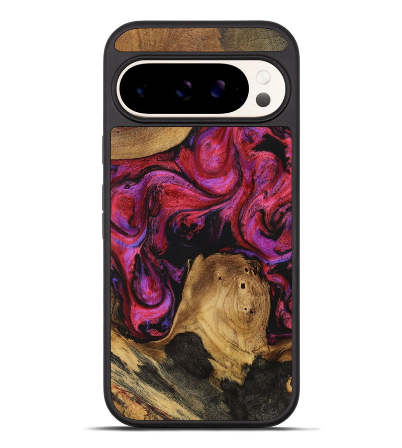 Pixel 9 Pro XL Wood+Resin Phone Case - Analia (Red, 720182)