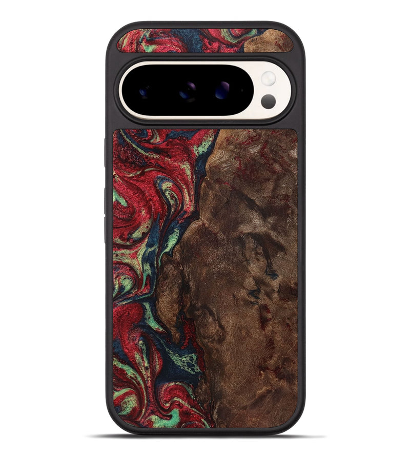 Pixel 9 Pro XL Wood+Resin Phone Case - Lou (Red, 720202)