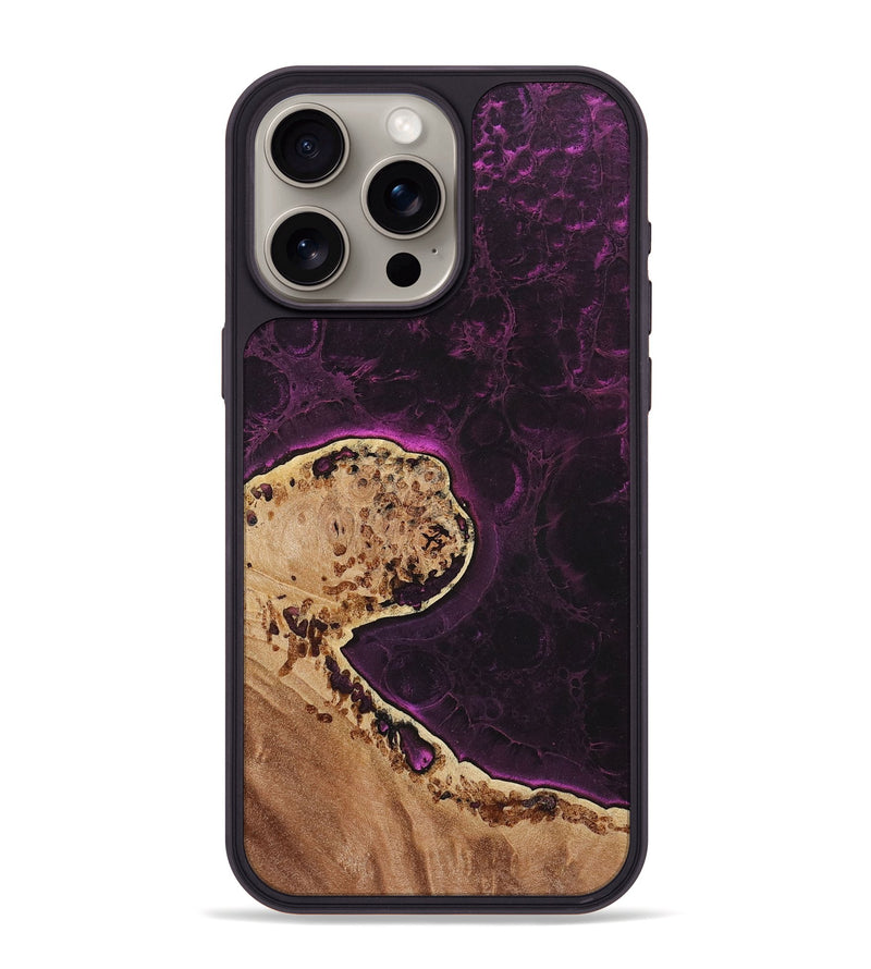 iPhone 15 Pro Max Wood+Resin Phone Case - Sydney (Static, 720286)