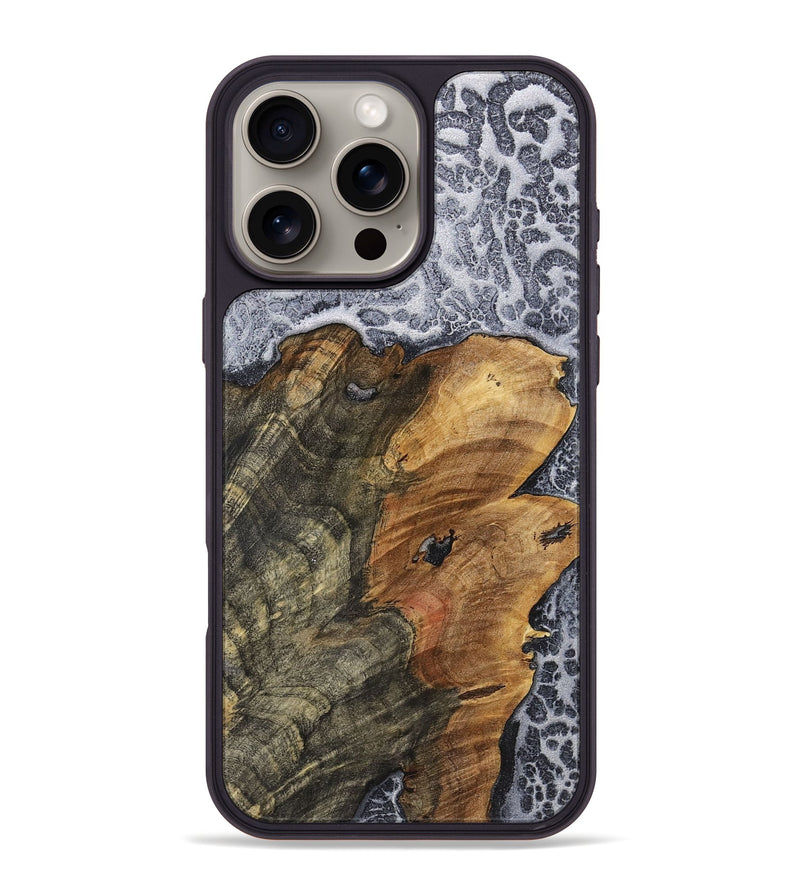 iPhone 16 Pro Max Wood+Resin Phone Case - Grady (Static, 720289)