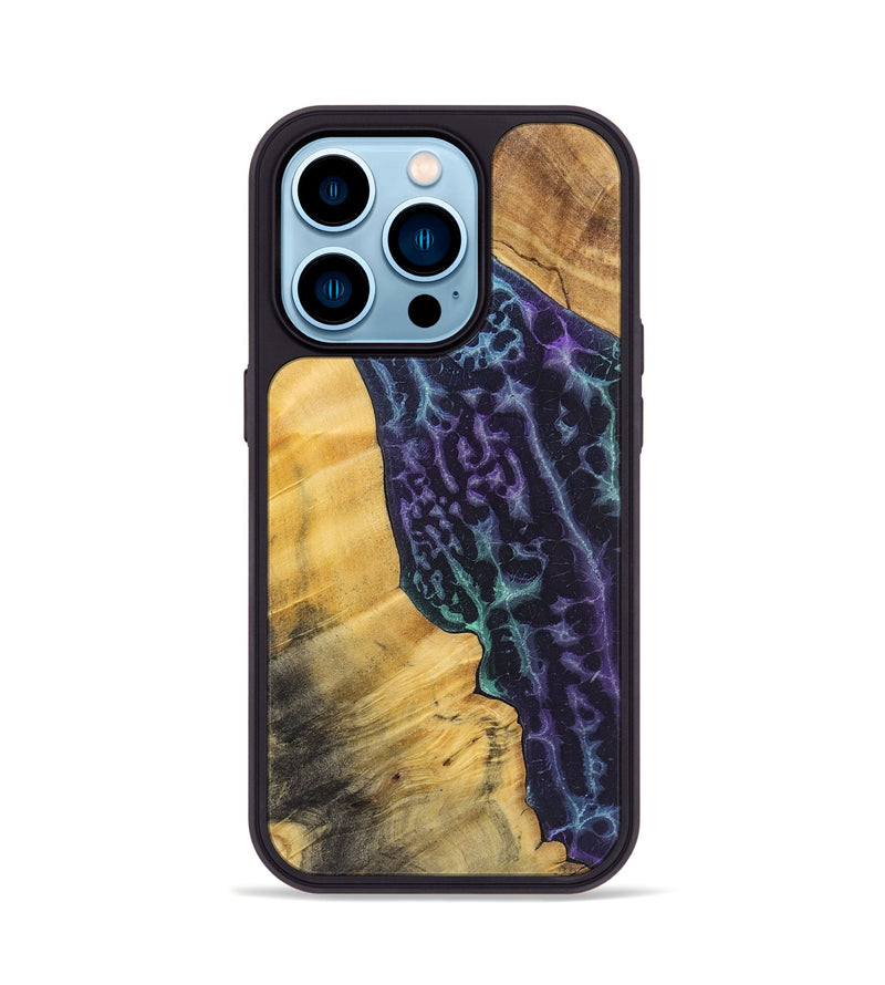 iPhone 14 Pro Wood+Resin Phone Case - Dionne (Static, 720298)