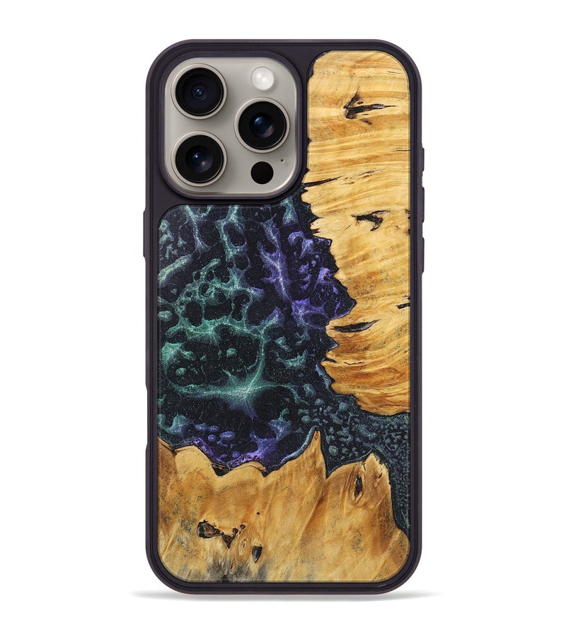 iPhone 16 Pro Max Wood+Resin Phone Case - Jermaine (Static, 720299)