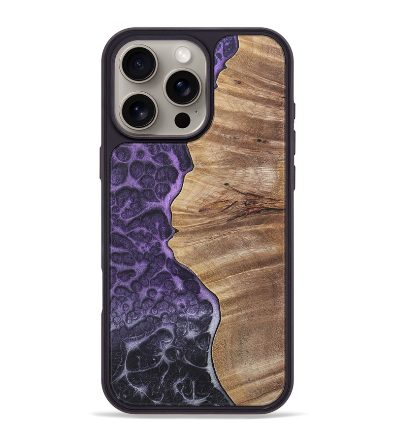 iPhone 16 Pro Max Wood+Resin Phone Case - Toby (Static, 720304)