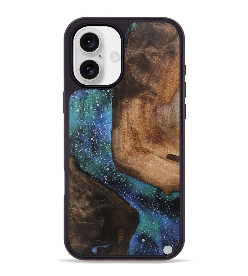 iPhone 16 Plus Wood+Resin Phone Case - Heath (Cosmos, 720343)