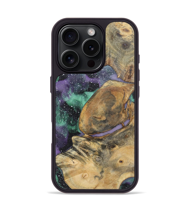iPhone 16 Pro Wood+Resin Phone Case - Latasha (Cosmos, 720347)