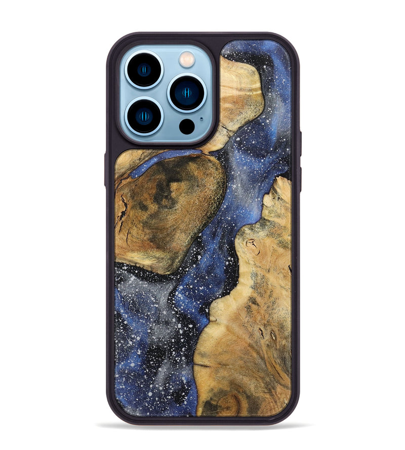 iPhone 14 Pro Max Wood+Resin Phone Case - Reginald (Cosmos, 720355)