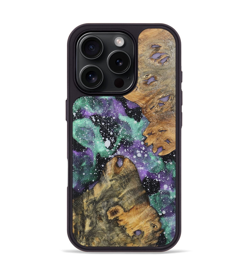 iPhone 16 Pro Wood+Resin Phone Case - Rosalie (Cosmos, 720360)