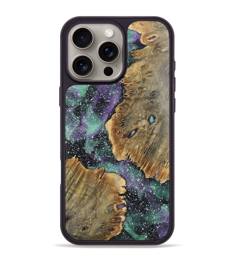 iPhone 16 Pro Max Wood+Resin Phone Case - Josue (Cosmos, 720377)