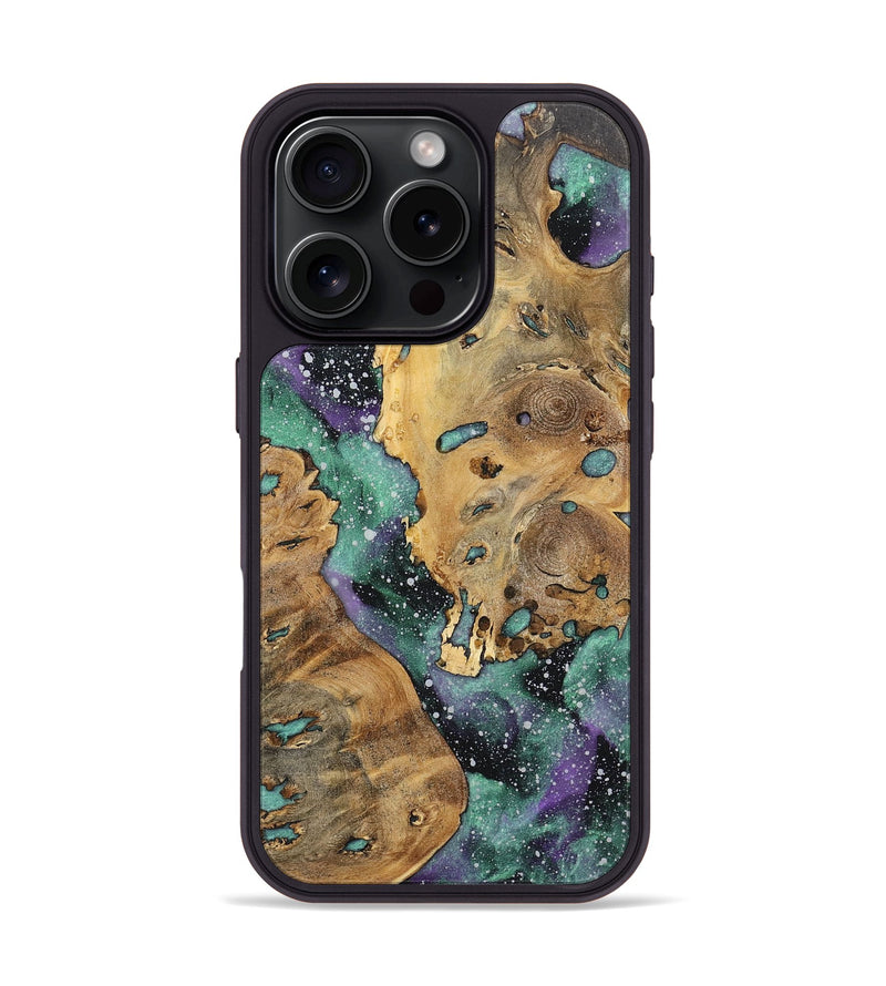 iPhone 16 Pro Wood+Resin Phone Case - Janelle (Cosmos, 720378)