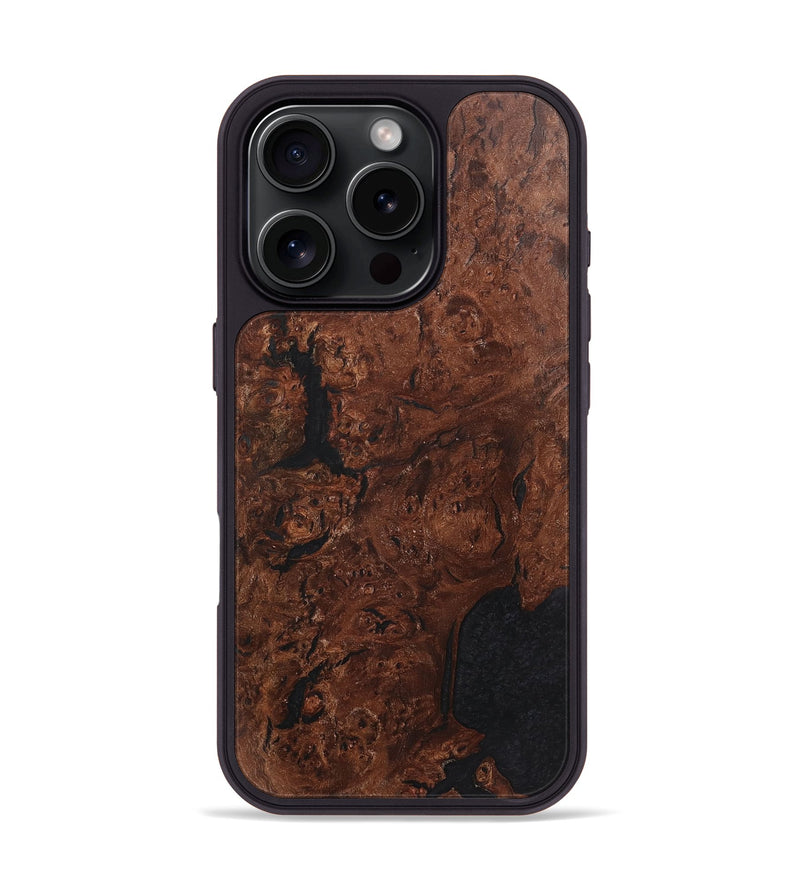 iPhone 16 Pro Wood+Resin Phone Case - Lorrie (Wood Burl, 720392)