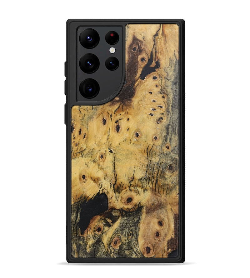 Galaxy S22 Ultra Wood+Resin Phone Case - Ethan (Wood Burl, 720397)