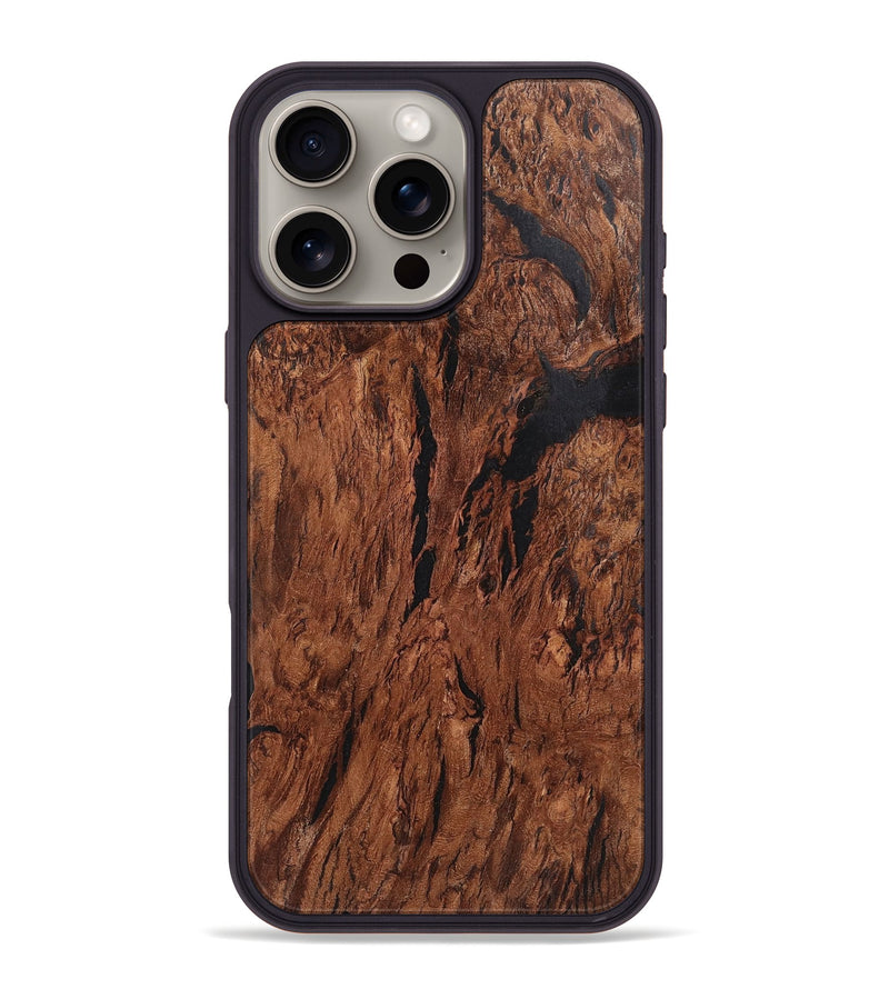 iPhone 16 Pro Max Wood+Resin Phone Case - Kailani (Wood Burl, 720400)