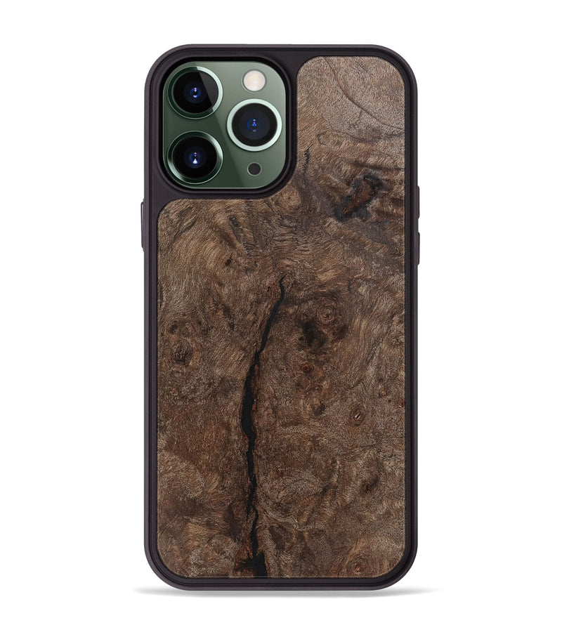 iPhone 13 Pro Max Wood+Resin Phone Case - Aliyah (Wood Burl, 720401)