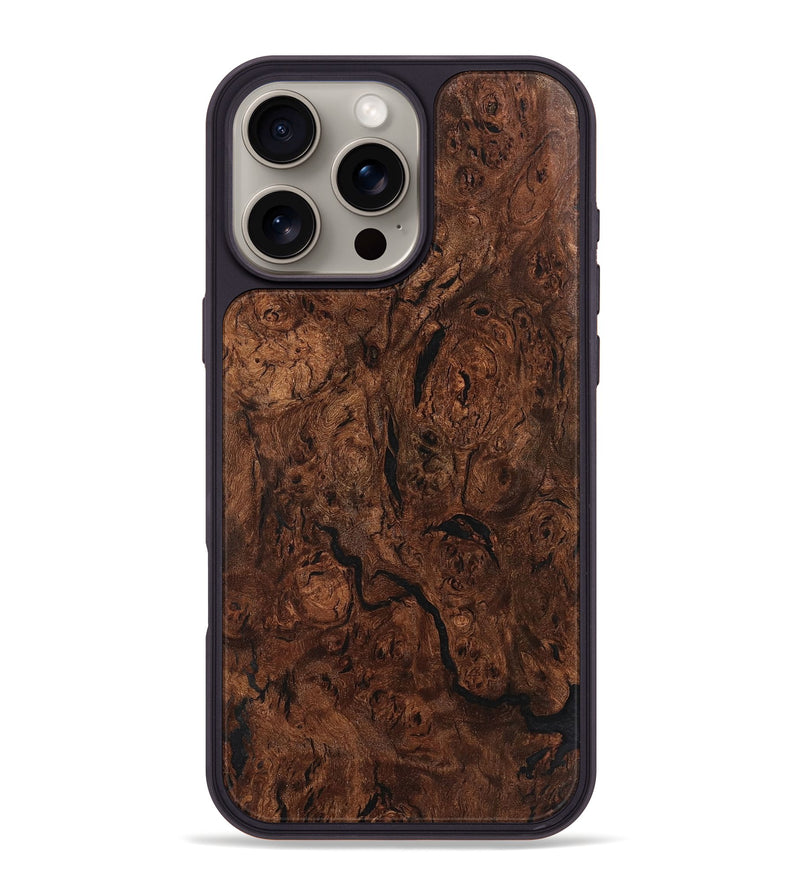 iPhone 16 Pro Max Wood+Resin Phone Case - Kelsey (Wood Burl, 720415)